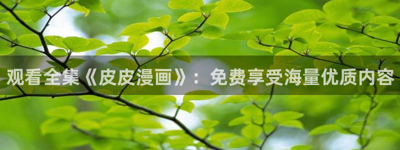 omofun永久发布页：观看全集《皮皮漫画》：免费享受海量优质内容